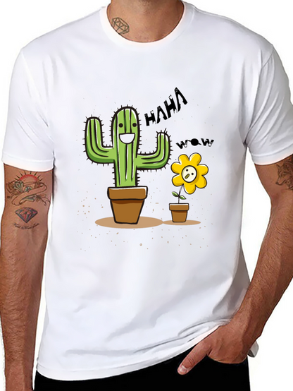 Funny Cactus Flower Graphic Tee
