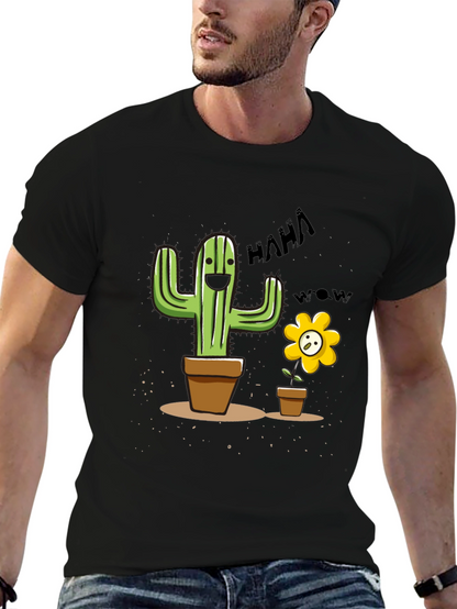 Funny Cactus Flower Graphic Tee