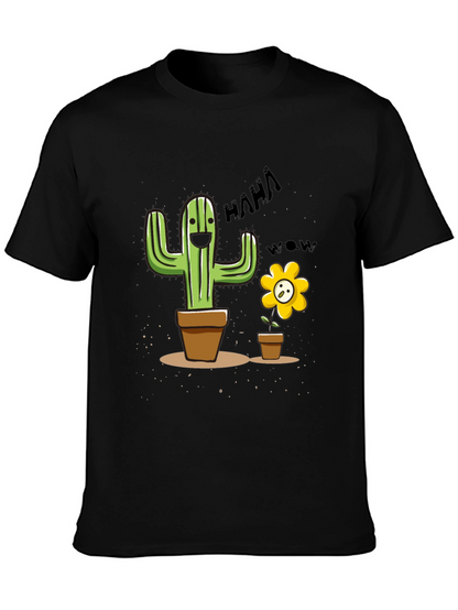 Funny Cactus Flower Graphic Tee