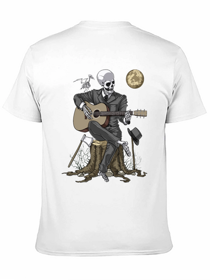Skeleton Musician Graphic Tee