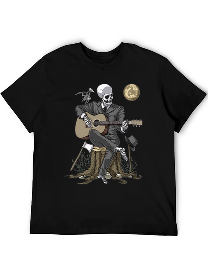 Skeleton Musician Graphic Tee