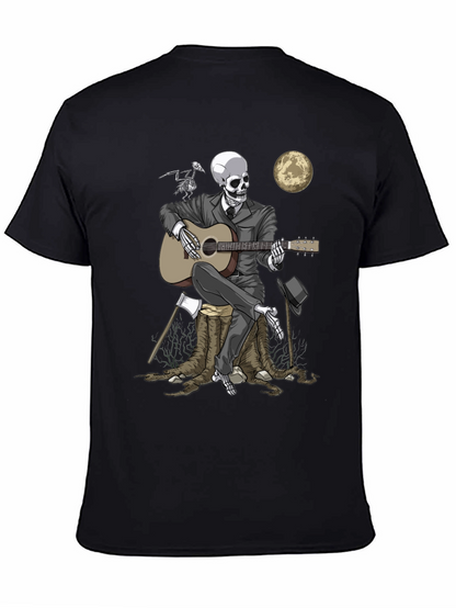 Skeleton Musician Graphic Tee
