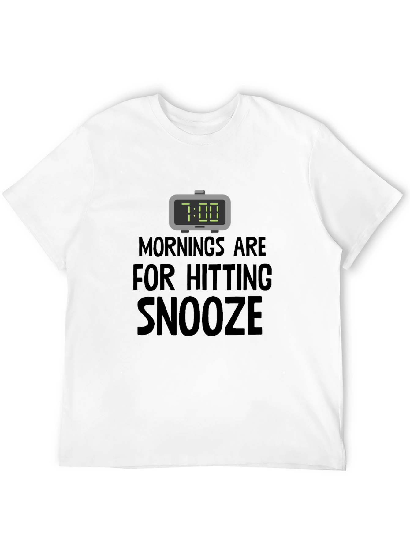 Funny Snooze T-Shirt: Morning Humor Tee