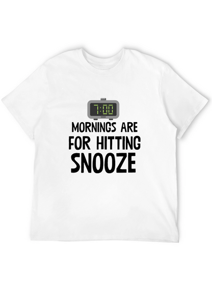 Funny Snooze T-Shirt: Morning Humor Tee