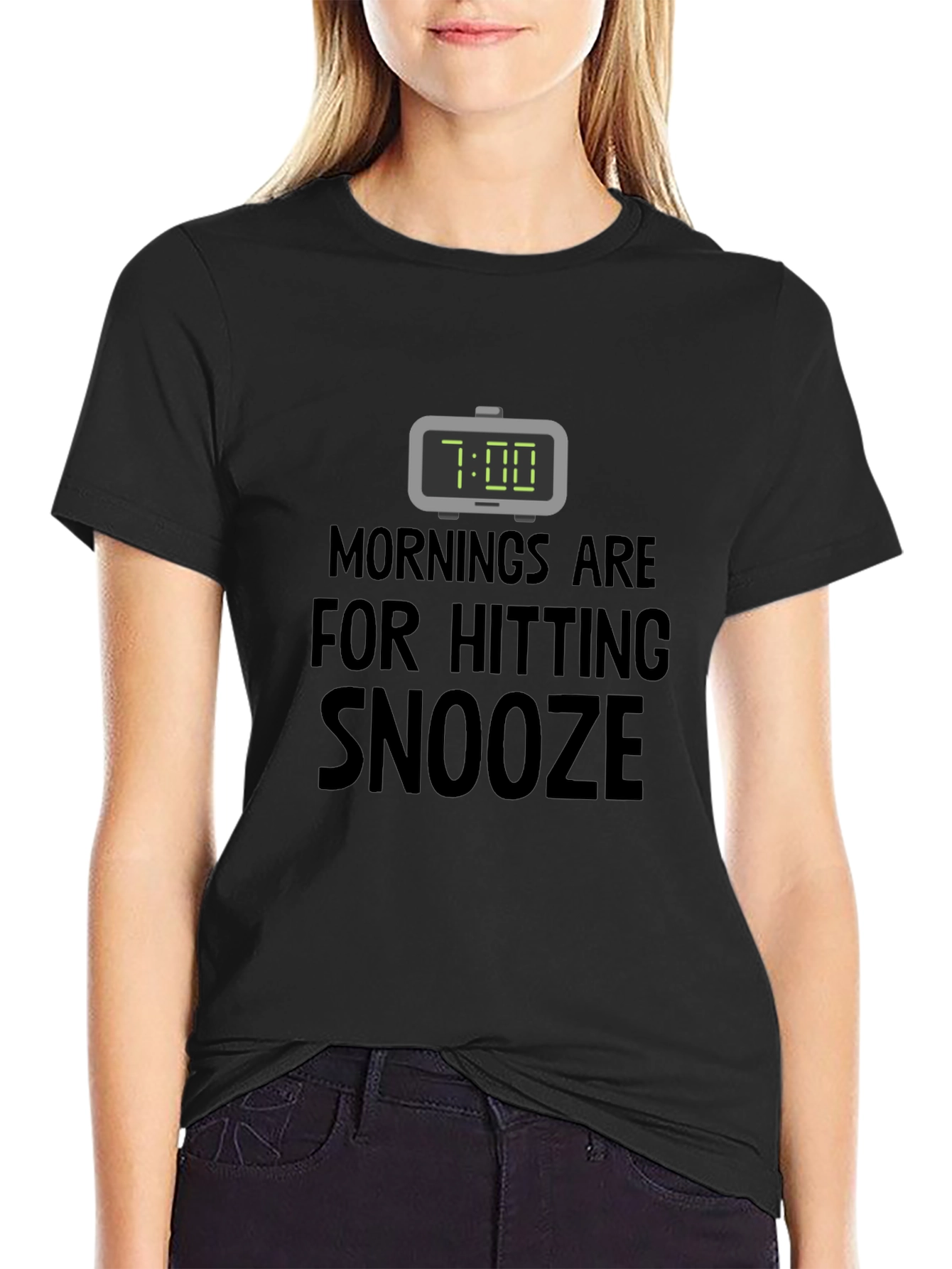 Funny Snooze T-Shirt: Morning Humor Tee