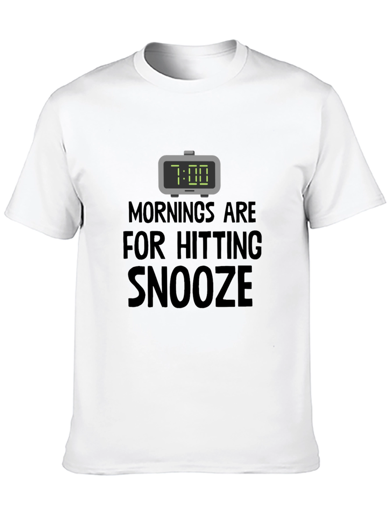 Funny Snooze T-Shirt: Morning Humor Tee