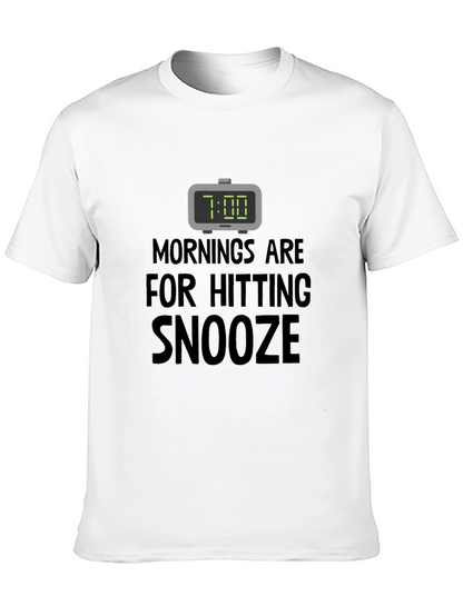 Funny Snooze T-Shirt: Morning Humor Tee