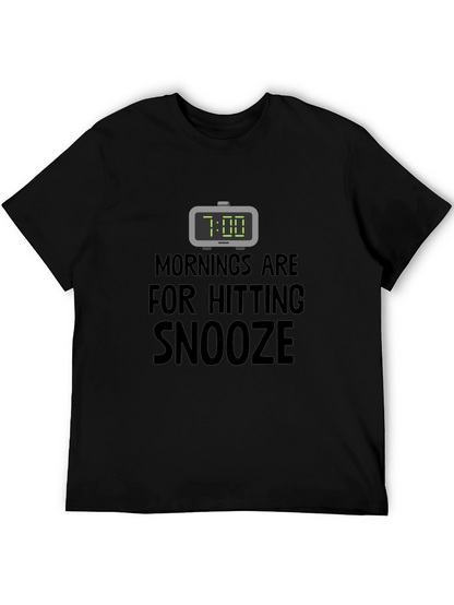 Funny Snooze T-Shirt: Morning Humor Tee