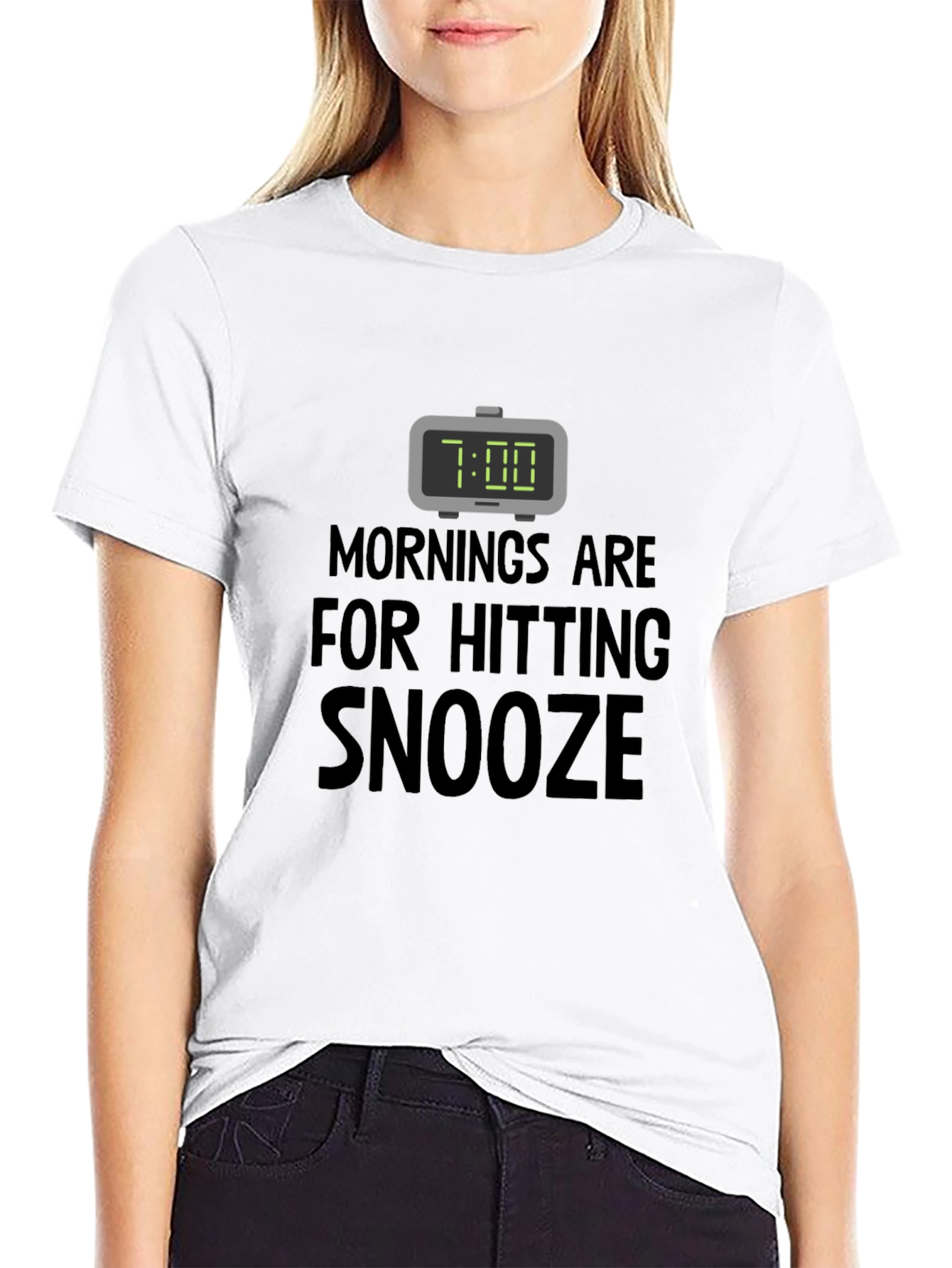 Funny Snooze T-Shirt: Morning Humor Tee