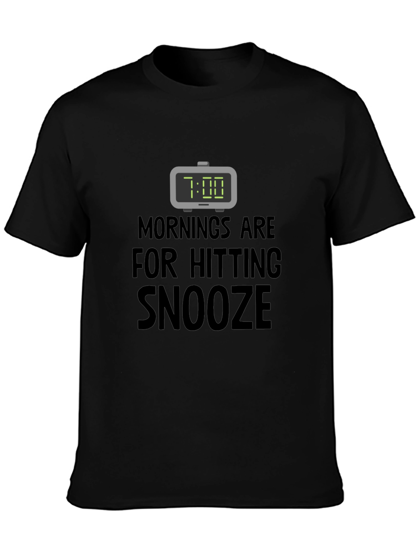 Funny Snooze T-Shirt: Morning Humor Tee