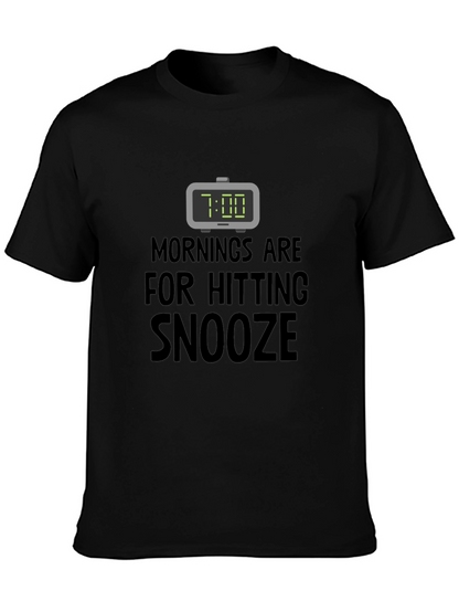 Funny Snooze T-Shirt: Morning Humor Tee