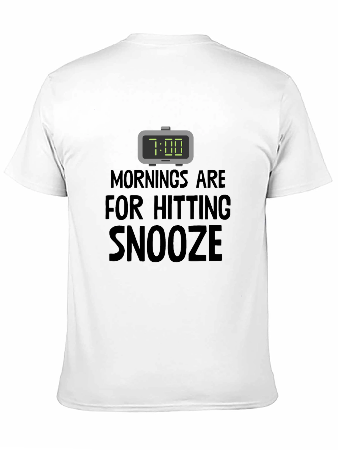 Funny Snooze T-Shirt: Morning Humor Tee