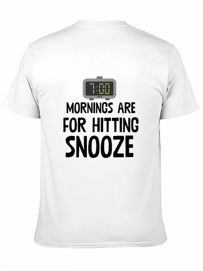 Funny Snooze T-Shirt: Morning Humor Tee
