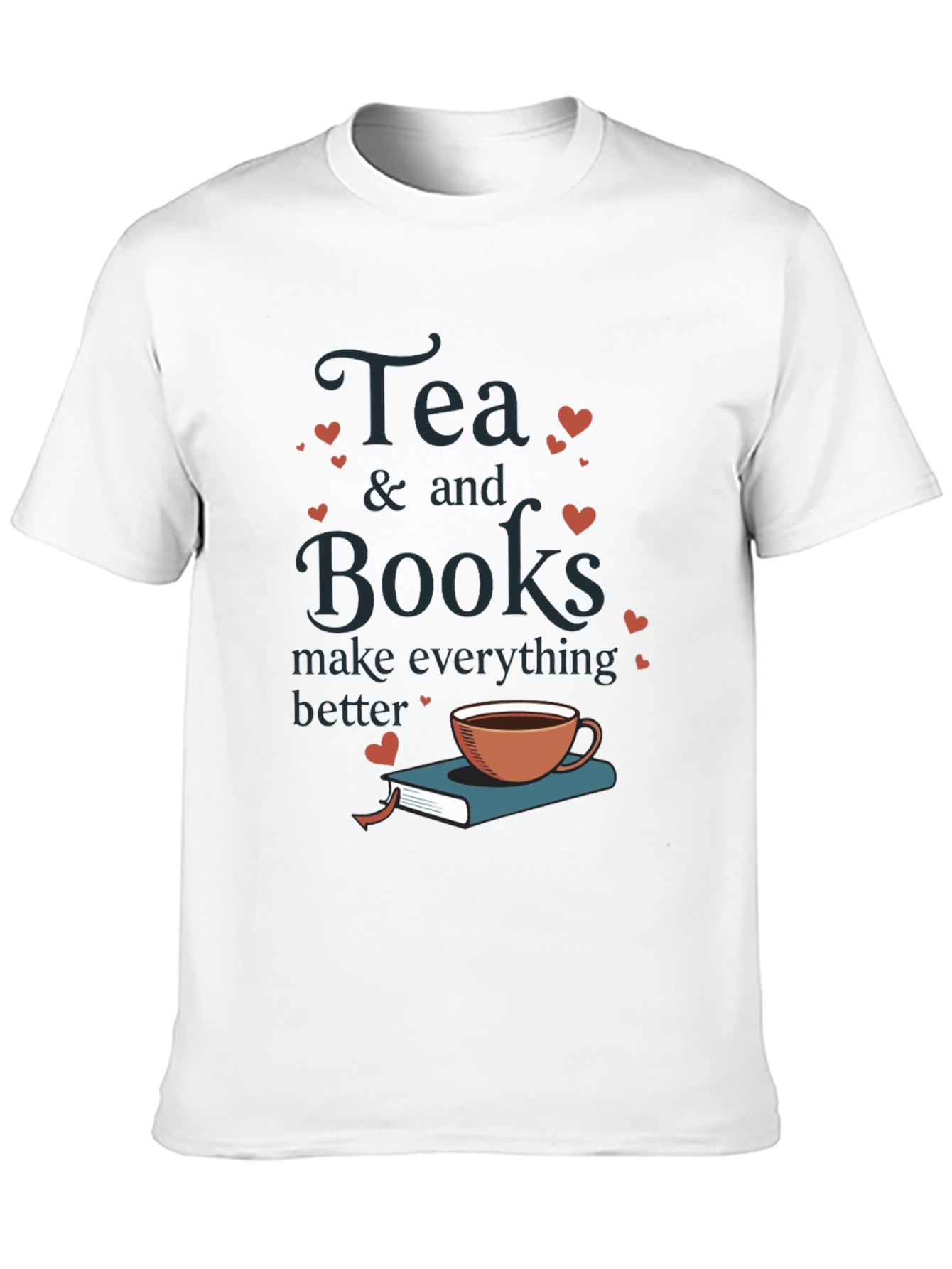 Tea & Books Graphic Tee