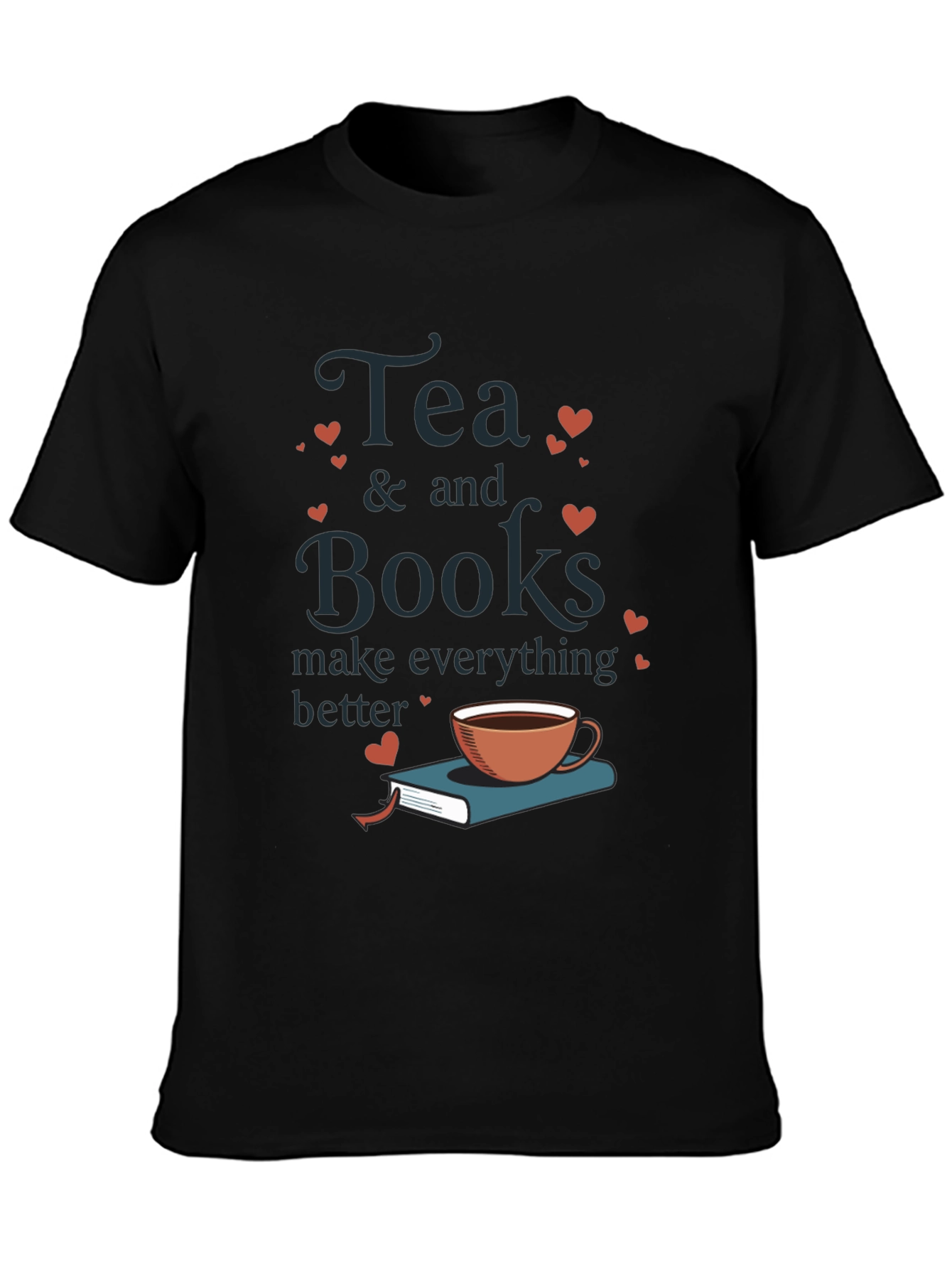 Tea & Books Graphic Tee