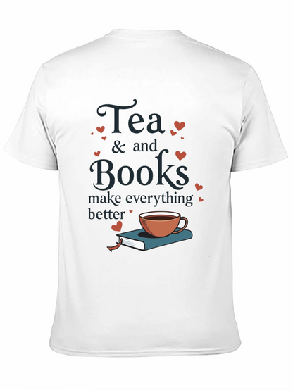 Tea & Books Graphic Tee