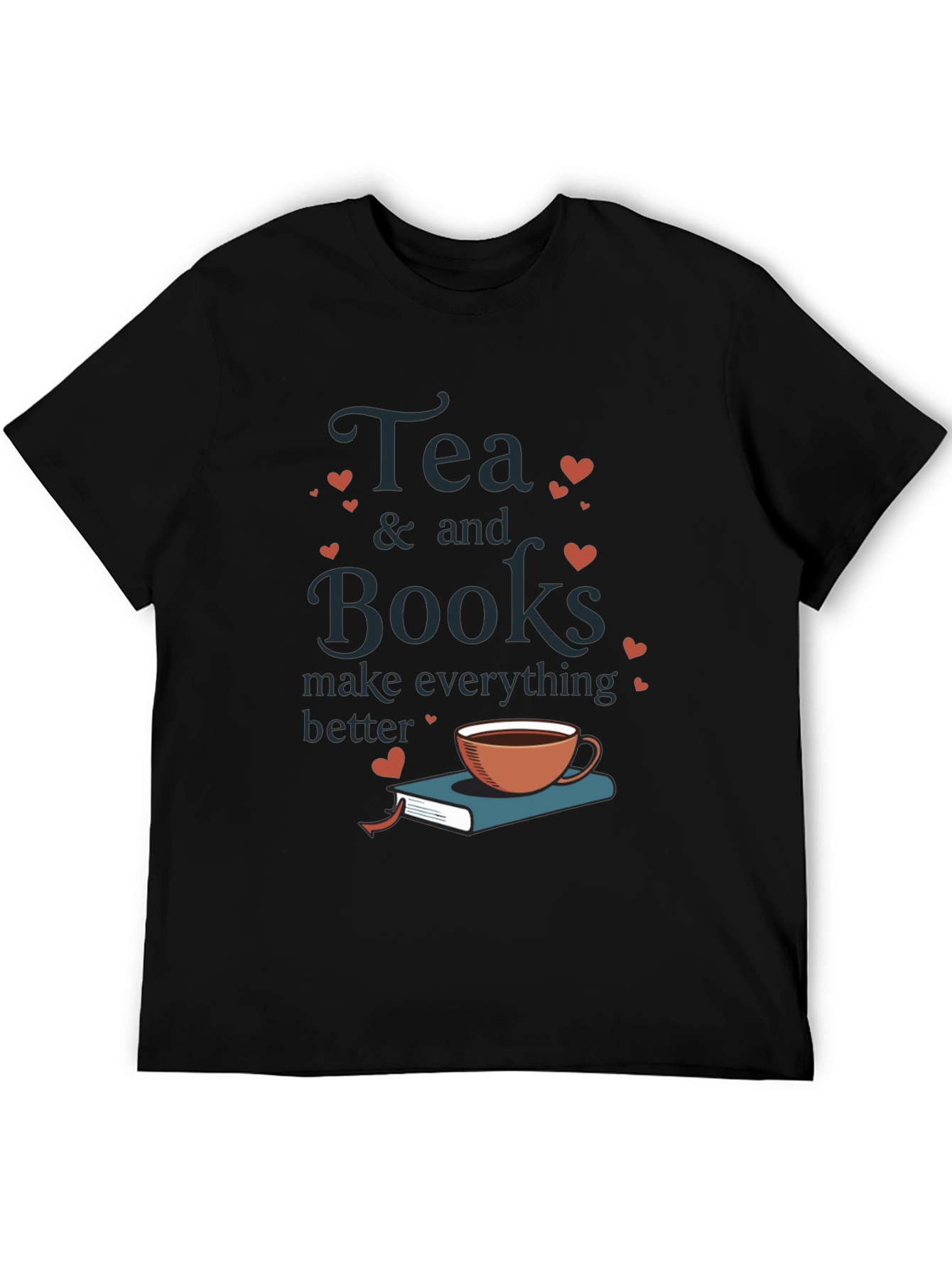 Tea & Books Graphic Tee