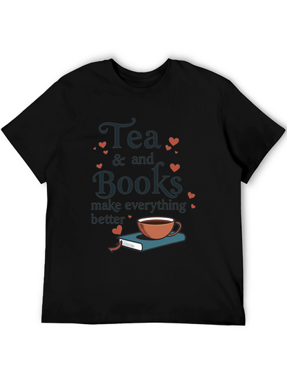 Tea & Books Graphic Tee