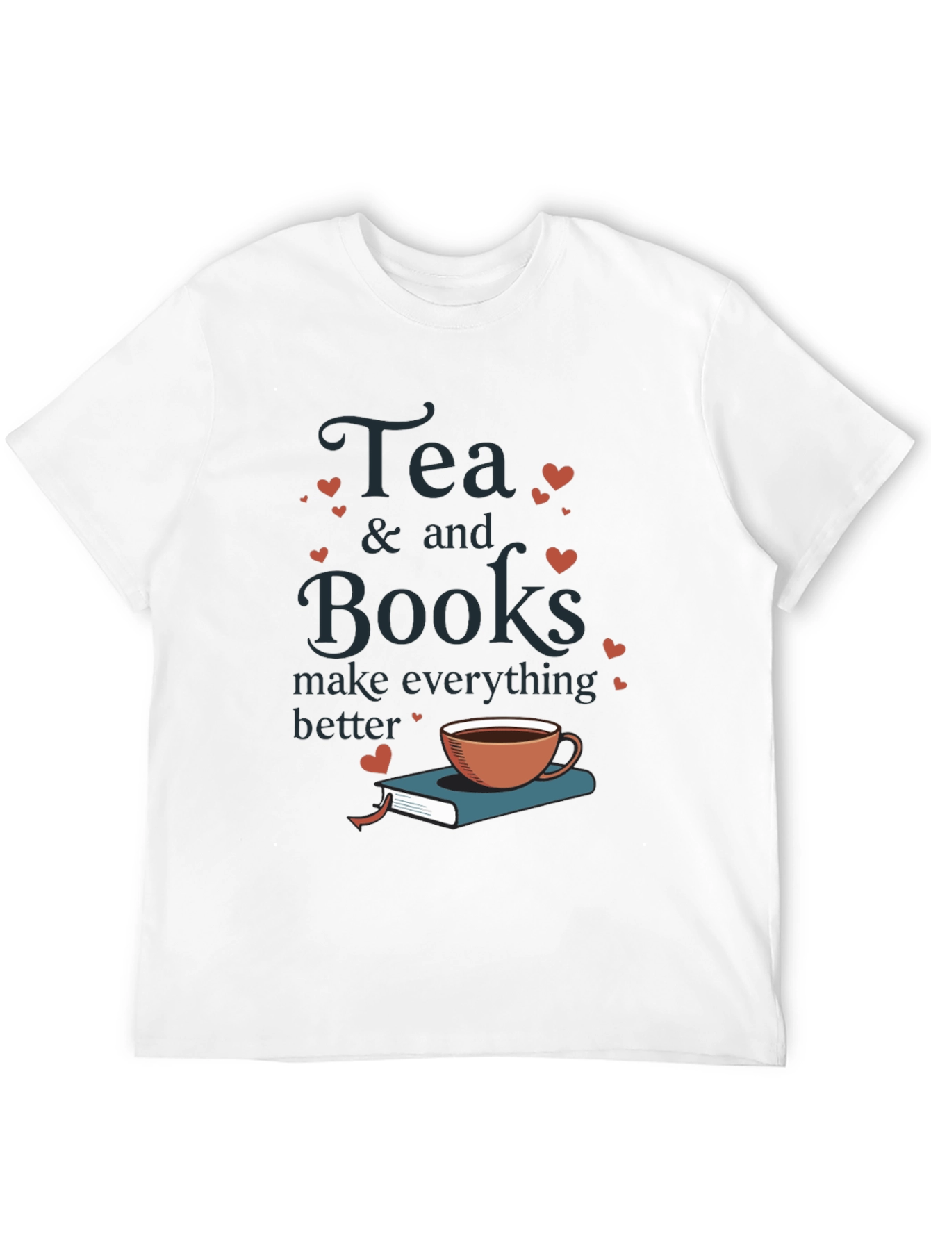 Tea & Books Graphic Tee