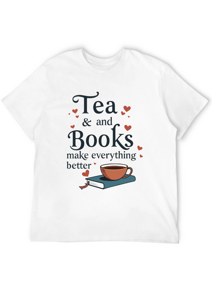 Tea & Books Graphic Tee