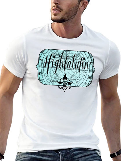 Highfalutin Graphic Print Black T-Shirt