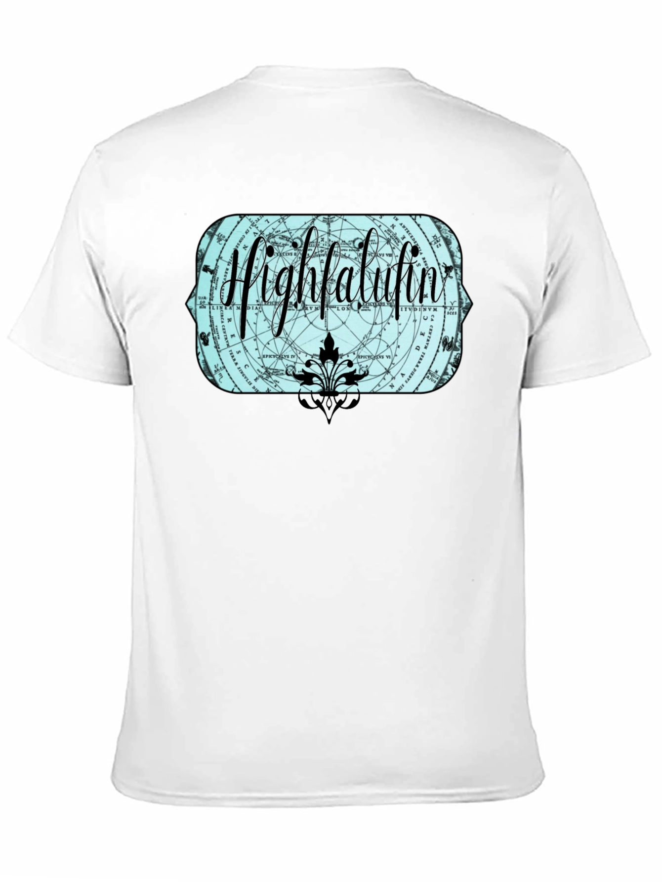 Highfalutin Graphic Print Black T-Shirt