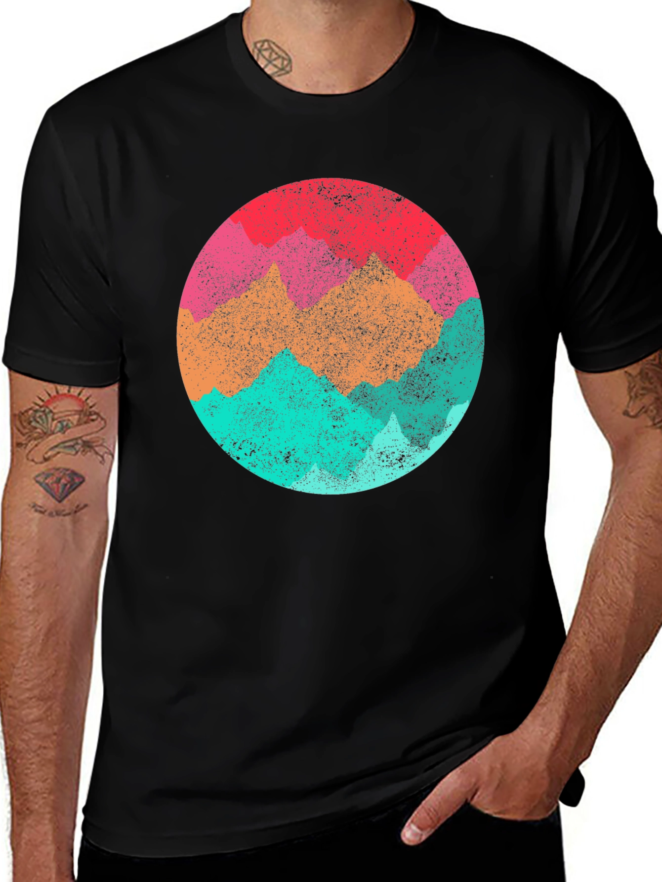 Retro Mountain Range Graphic Tee