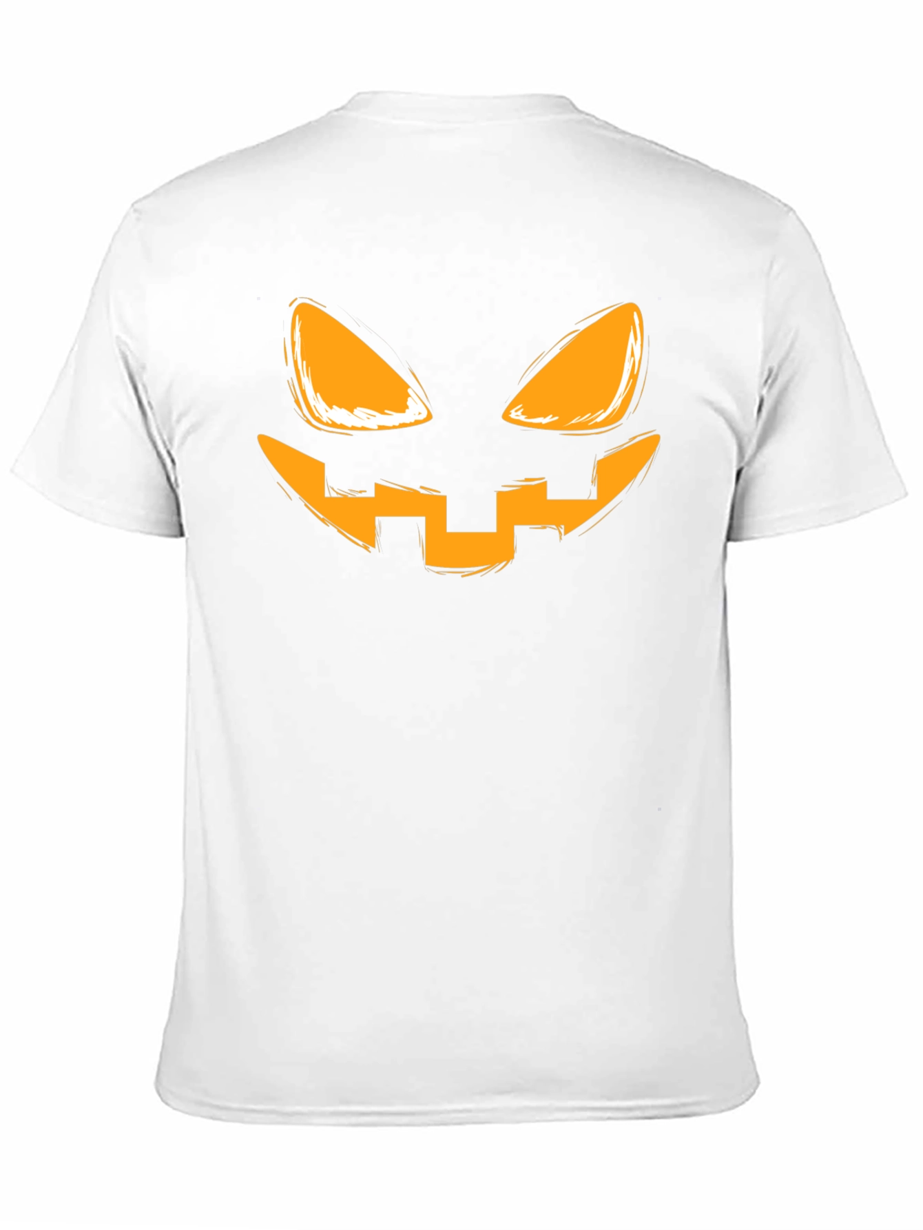 Spooky Pumpkin Face Graphic T-Shirt - Halloween Tee