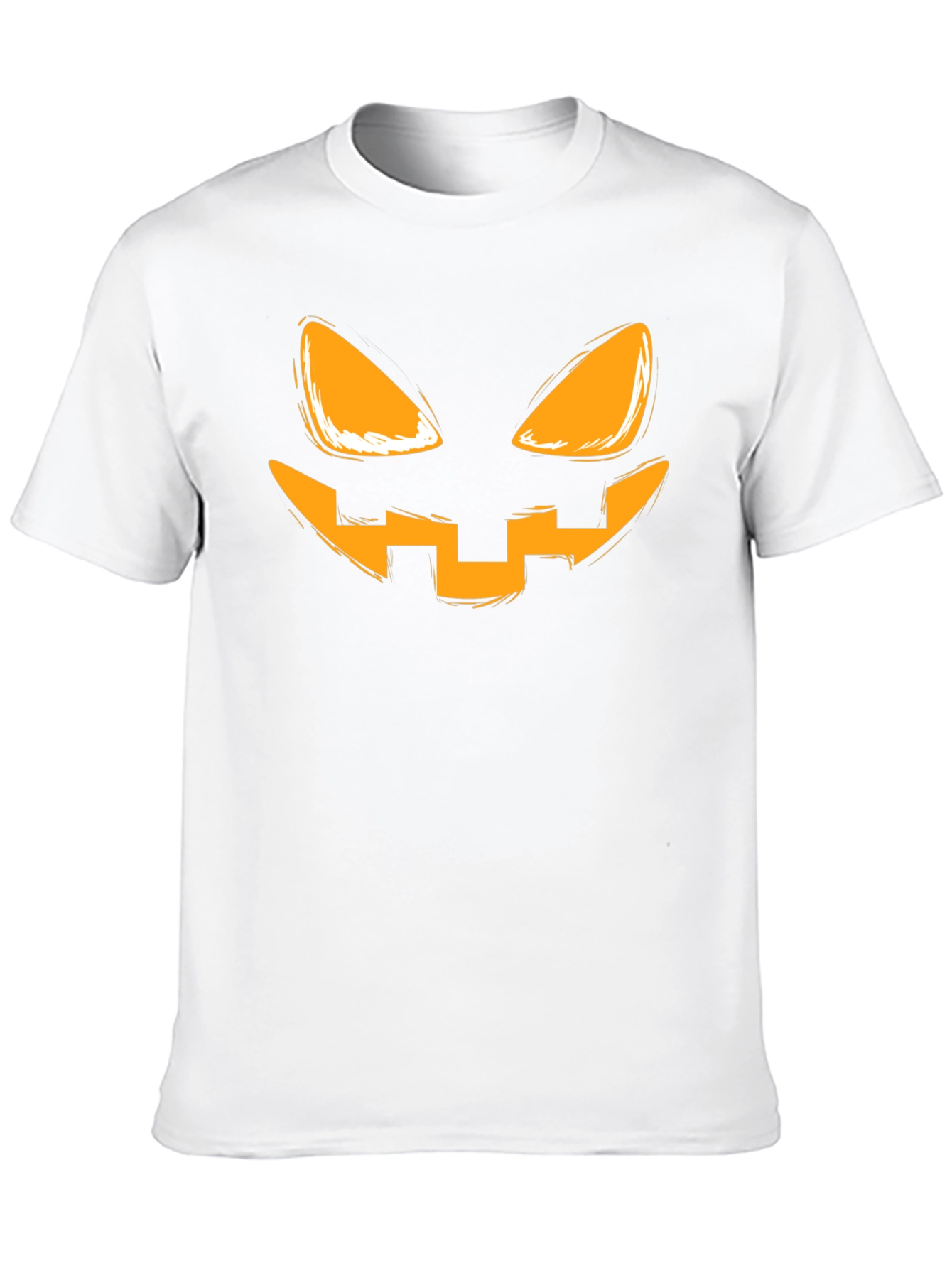 Spooky Pumpkin Face Graphic T-Shirt - Halloween Tee