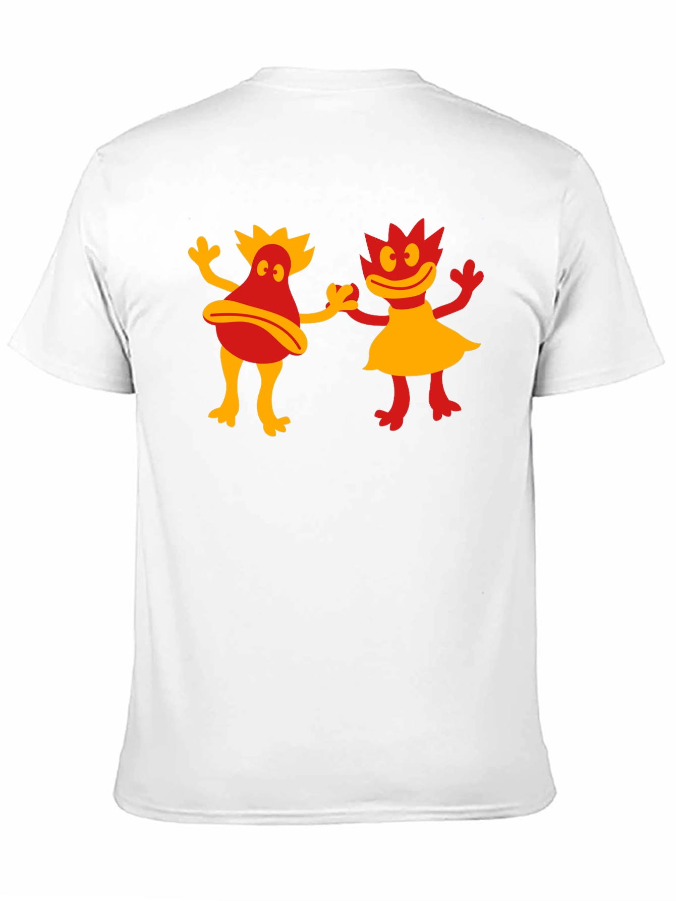 Retro Cartoon Creature Black T-Shirt