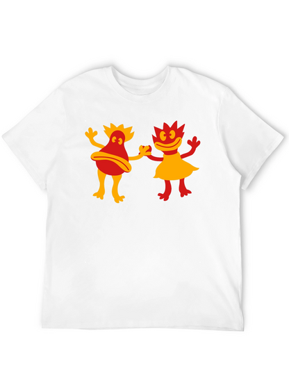 Retro Cartoon Creature Black T-Shirt