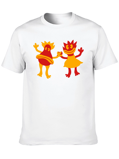 Retro Cartoon Creature Black T-Shirt