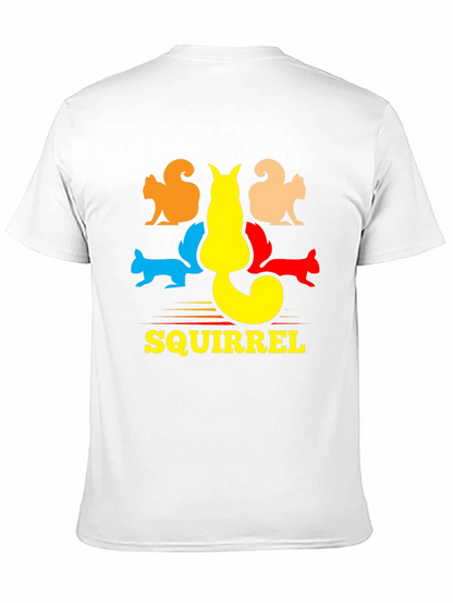 Squirrel Graphic T-Shirt - Black Cotton Tee