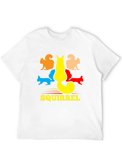 Squirrel Graphic T-Shirt - Black Cotton Tee