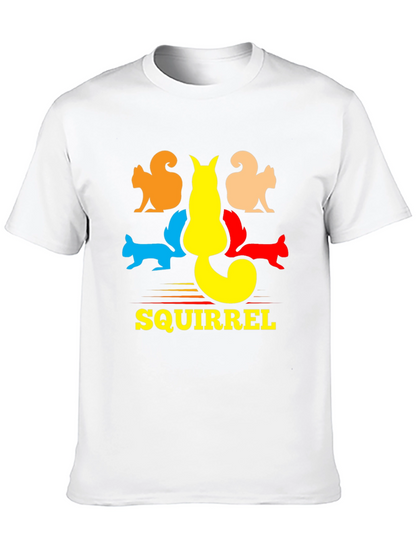 Squirrel Graphic T-Shirt - Black Cotton Tee