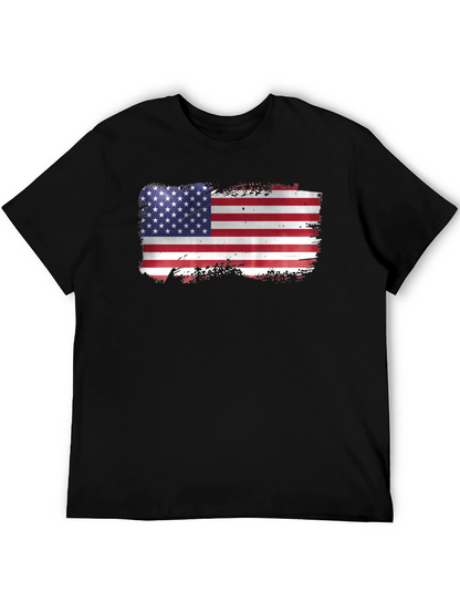 American Flag Graphic T-Shirt - Black