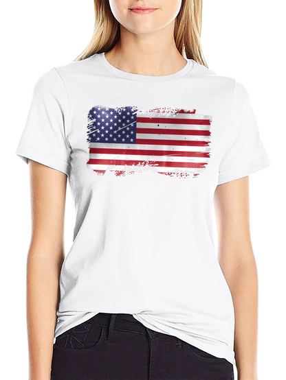American Flag Graphic T-Shirt - Black