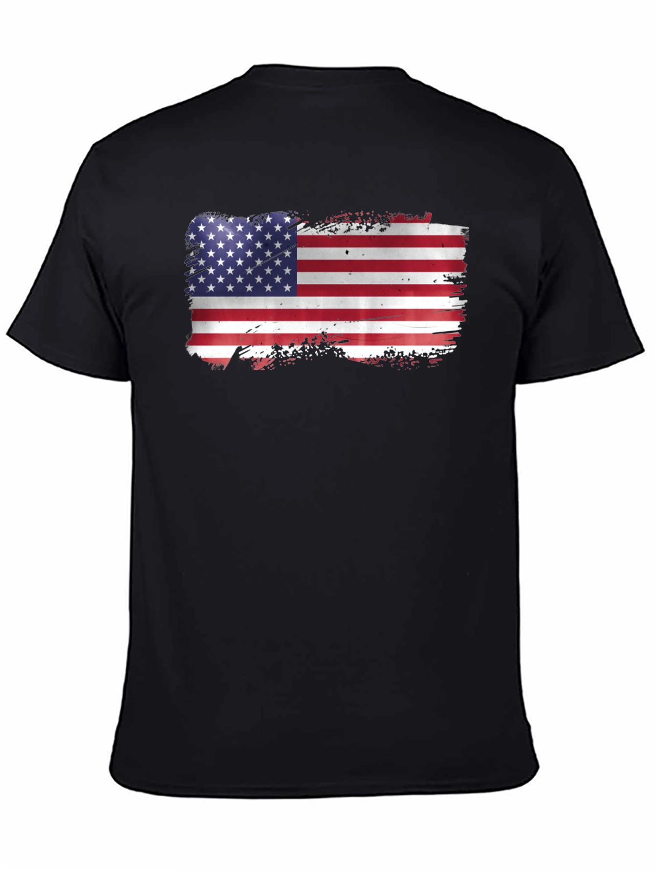 American Flag Graphic T-Shirt - Black