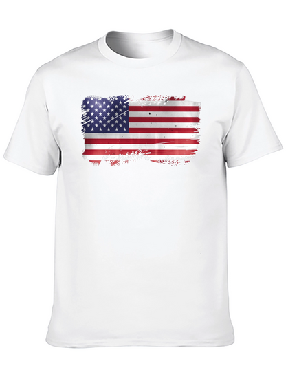 American Flag Graphic T-Shirt - Black