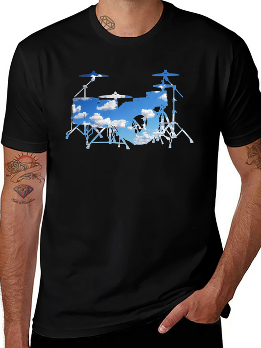 Drum Set Sky Graphic Tee