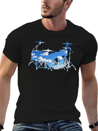 Drum Set Sky Graphic Tee