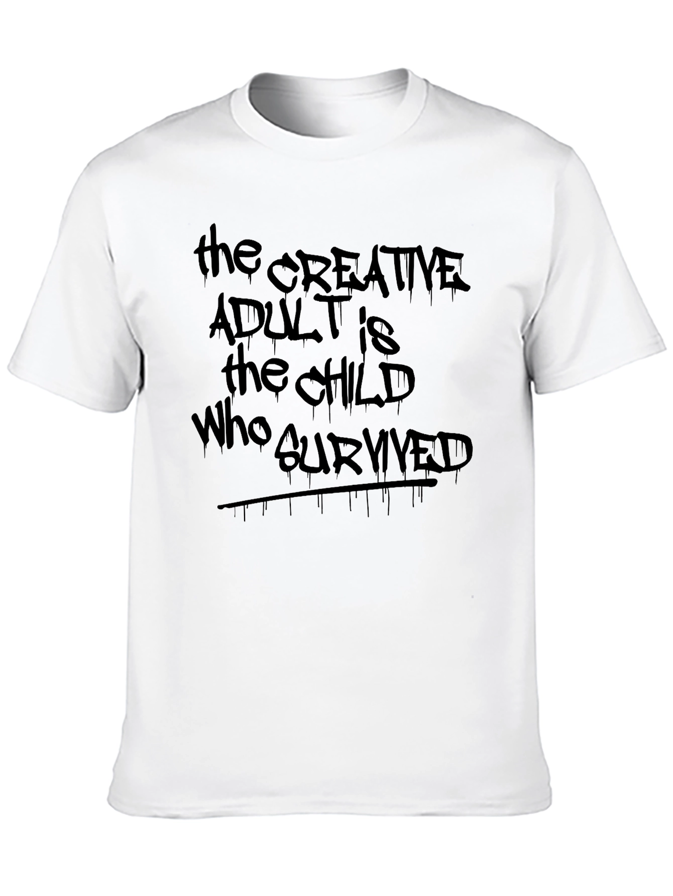 Creative Adult Graphic Tee - Unisex Cotton Blend Shirt