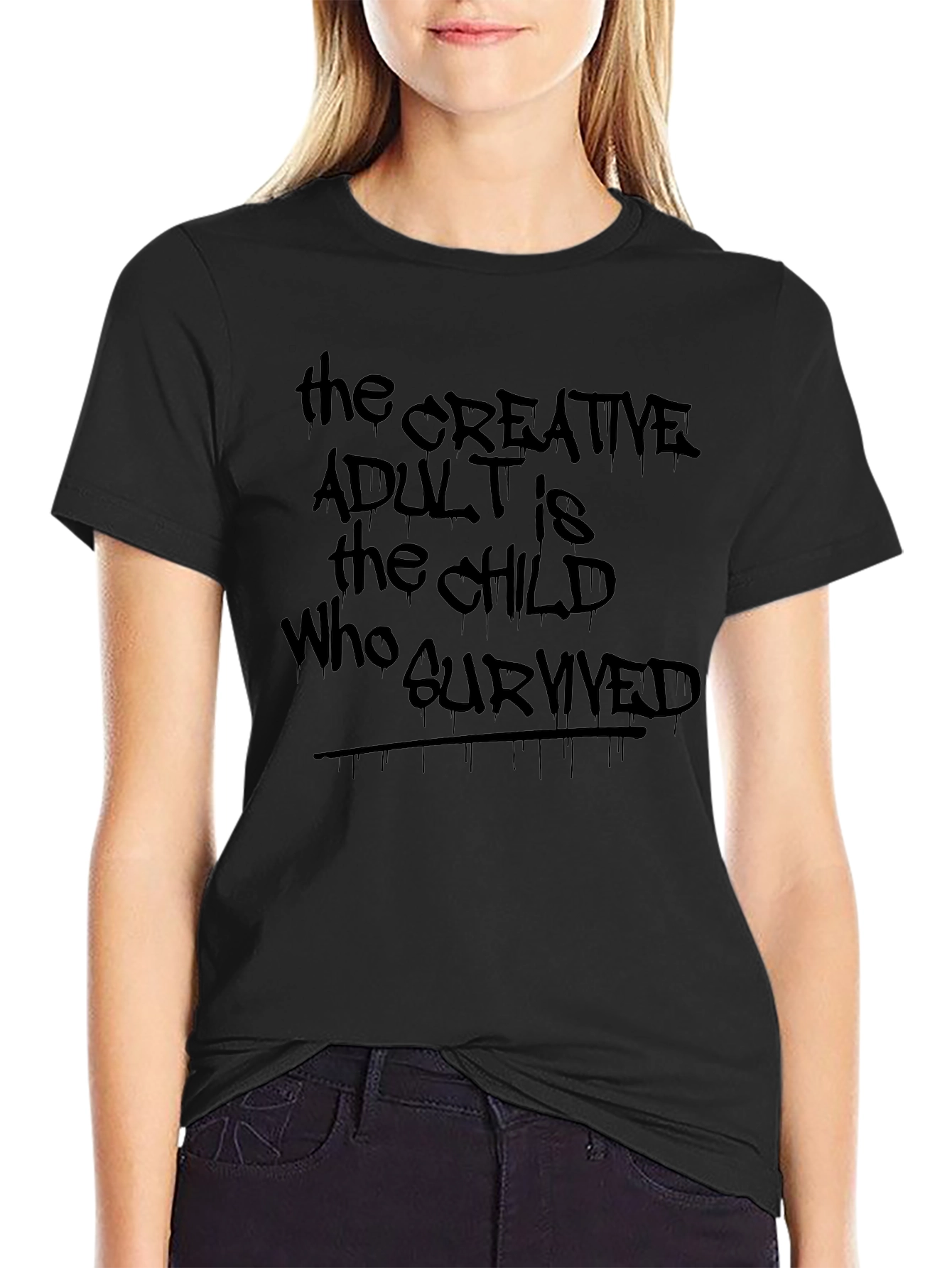 Creative Adult Graphic Tee - Unisex Cotton Blend Shirt
