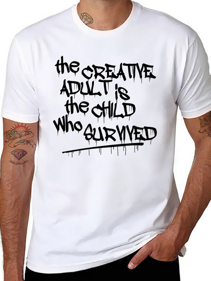Creative Adult Graphic Tee - Unisex Cotton Blend Shirt