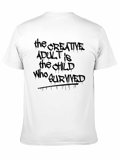 Creative Adult Graphic Tee - Unisex Cotton Blend Shirt