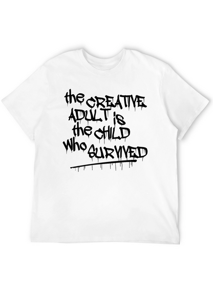Creative Adult Graphic Tee - Unisex Cotton Blend Shirt