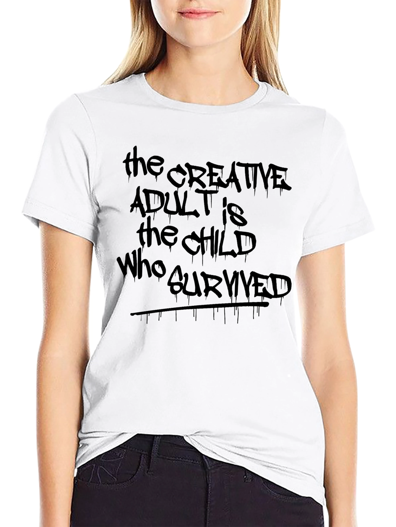 Creative Adult Graphic Tee - Unisex Cotton Blend Shirt