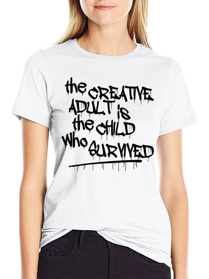 Creative Adult Graphic Tee - Unisex Cotton Blend Shirt
