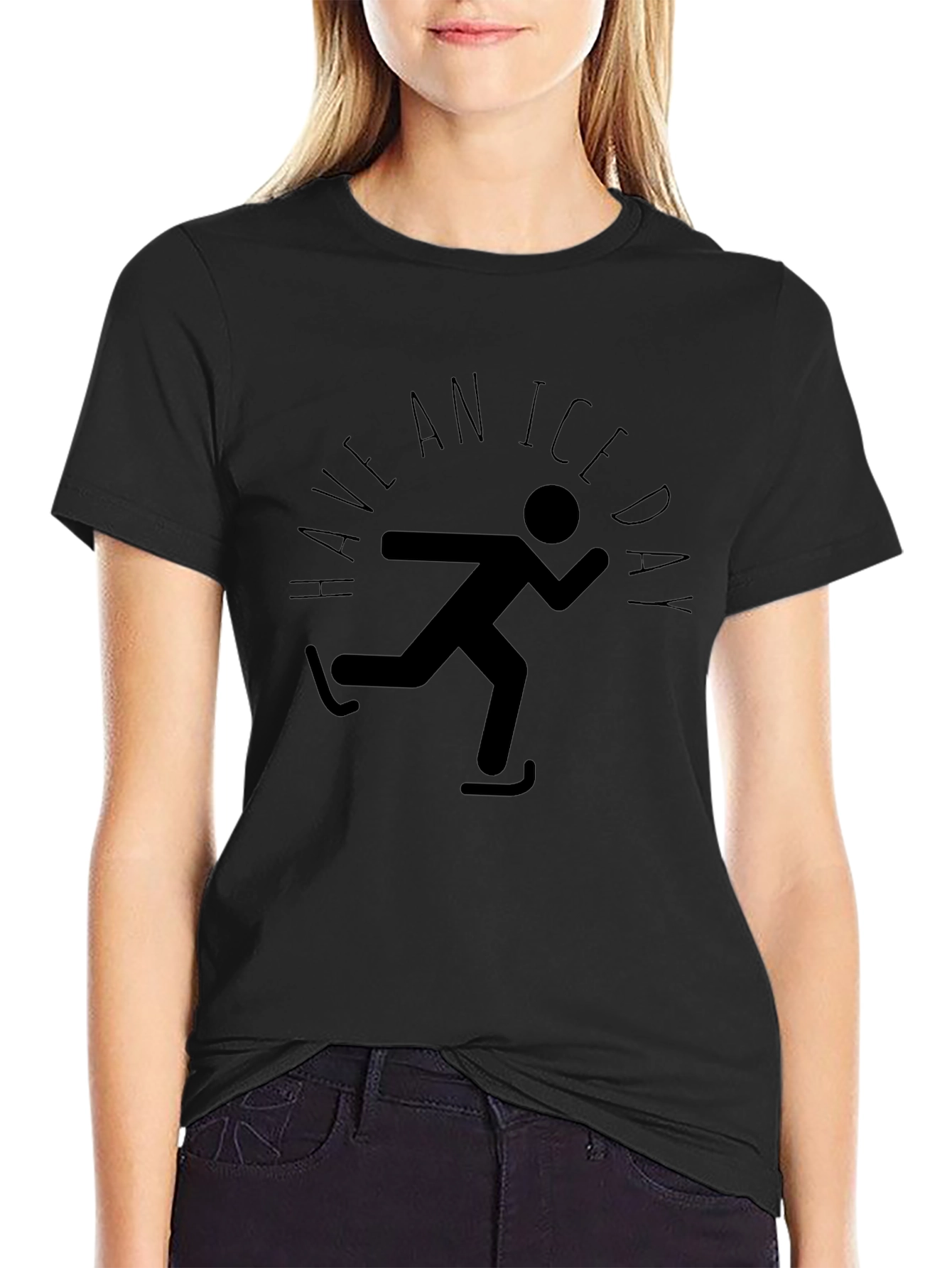 Ice Day Skater Graphic Tee - Black