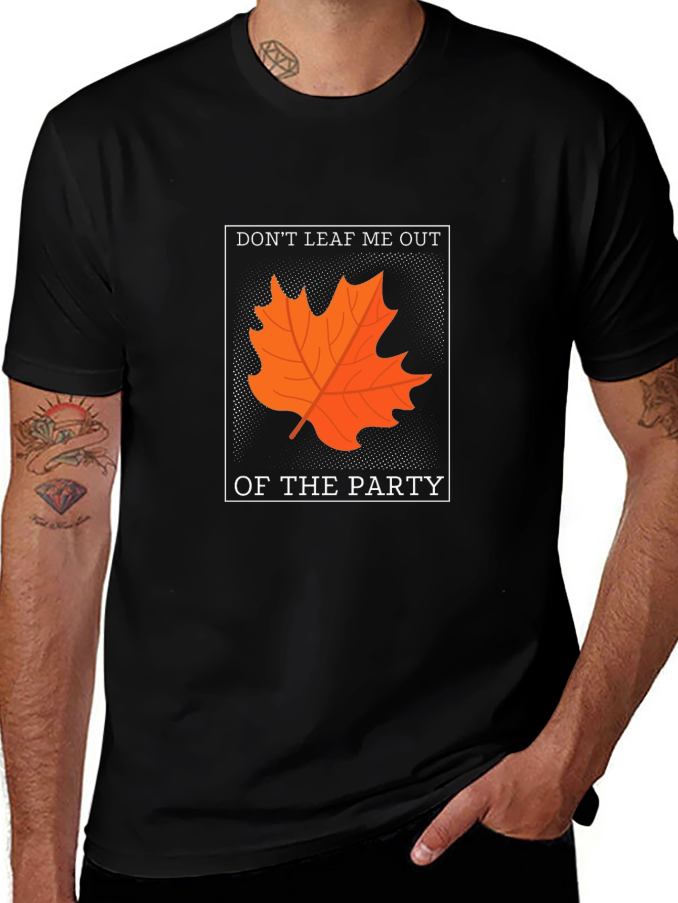 Dont Leaf Me Out T-Shirt - Autumn Pun Tee